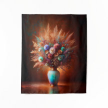 Wildflowers Against Aged-Copper