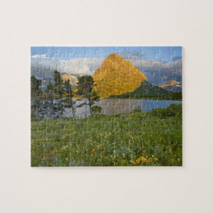 Wildflowers along Swiftcurrent Lake in the Many Jigsaw Puzzle