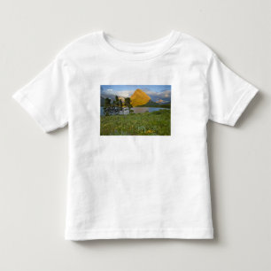 Wildflowers along Swiftcurrent Lake in the Many Toddler T-Shirt