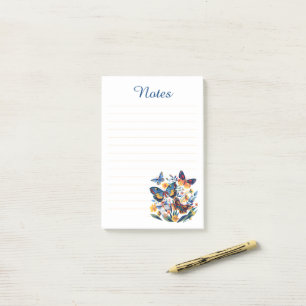 Wildflowers and Butterflies Aesthetic Lined Notes