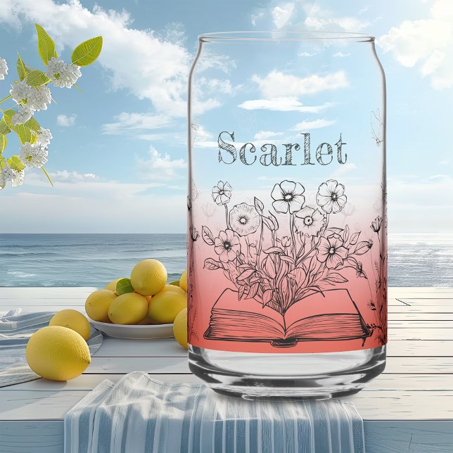 Wildflowers and Butterflies Can Glass (Creator Uploaded)