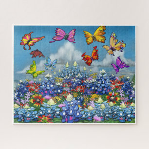 Wildflowers and Butterflies Jigsaw Puzzle