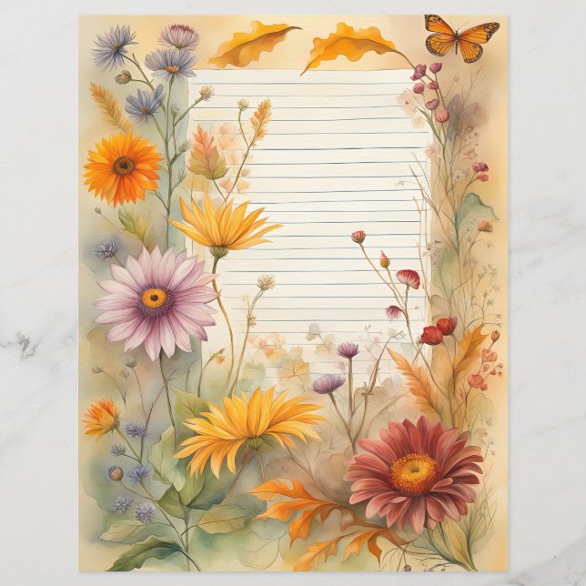 Wildflowers and Butterfly (Front)