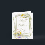 Wildflowers and dragonflies Mother's day Card<br><div class="desc">Wildflowers and dragonflies Mother's day</div>