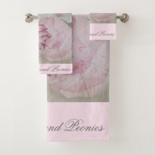 Wildflowers and Peonies Bath Towel Set