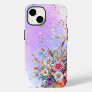 Wildflowers and soft pastel base Case-Mate iPhone 14 case