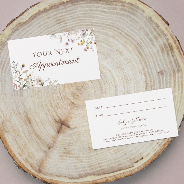 Wildflowers Appointment Card (Creator Uploaded)