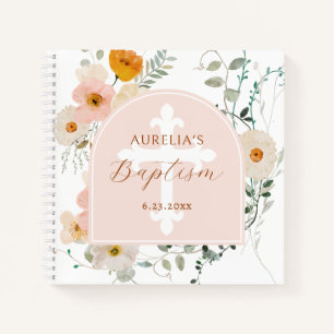 Wildflowers Arch Baptism Guest Book