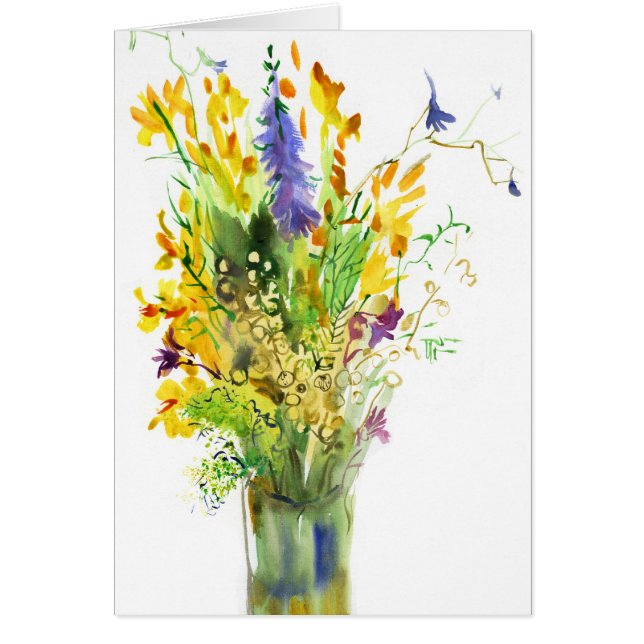 Wildflowers. Art card. (Front)
