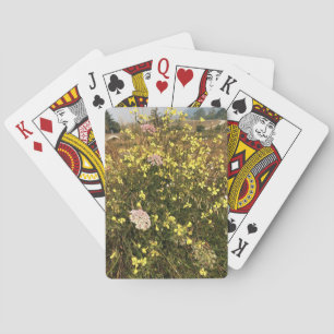 Wildflowers at Cape Blanco, Oregon Coast Playing Cards