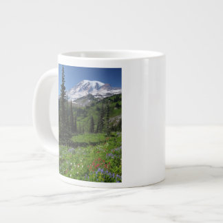 Wildflowers at Mount Rainier Large Coffee Mug