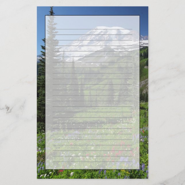 Wildflowers at Mount Rainier Stationery (Front)