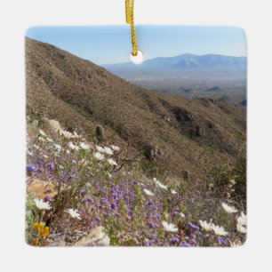 Wildflowers at Saguaro National Park I Ceramic Ornament