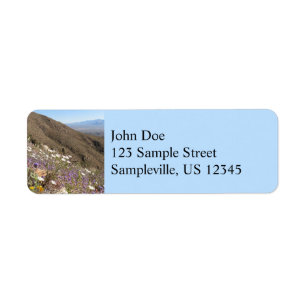 Wildflowers at Saguaro National Park I Return Address Label