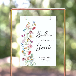 Wildflowers Babies are Sweet  Poster