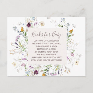 Wildflowers Baby Books insert card