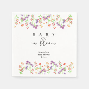Wildflowers - Baby in bloom Napkin