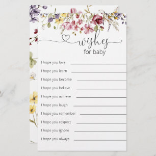 Wildflowers Baby In Bloom Wishes For Baby
