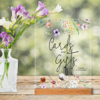 Wildflowers Baby Shower Cards and Gifts