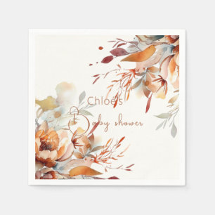 wildflowers baby shower  napkin