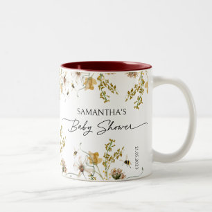 Wildflowers Baby Shower Party Favour Momento Mug