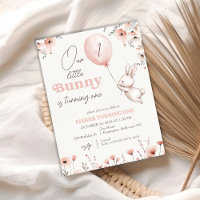 Wildflowers Balloon Little Bunny 1st Birthday