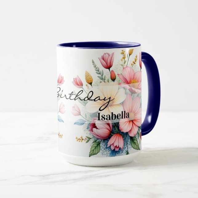 Wildflowers Beautiful Trendy Luxury Collection Mug (Front Right)