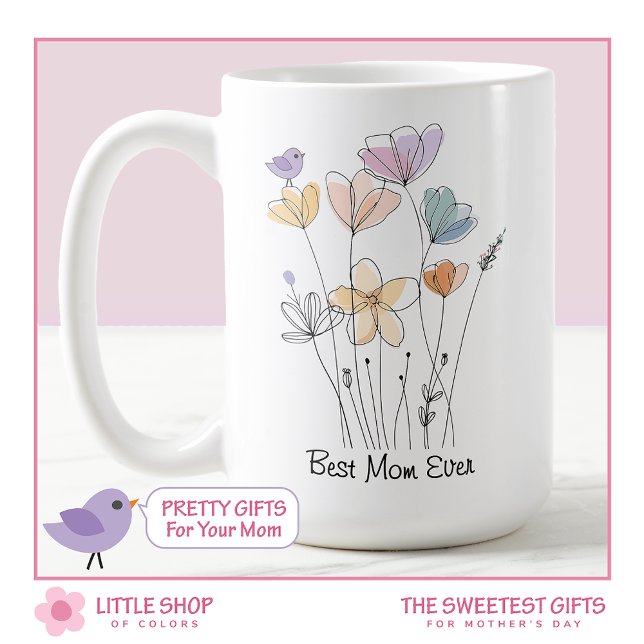 Wildflowers Best Mum Ever Mother’s Day Mug (Creator Uploaded)