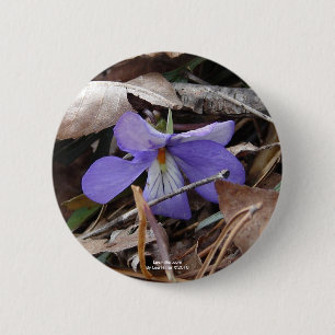 WildFlowers Birds-Foot Violet Hot Springs AR Gifts 6 Cm Round Badge
