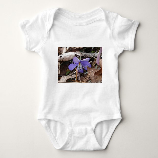 WildFlowers Birds-Foot Violet Hot Springs AR Gifts Baby Bodysuit (Front)