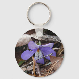 WildFlowers Birds-Foot Violet Hot Springs AR Gifts Key Ring