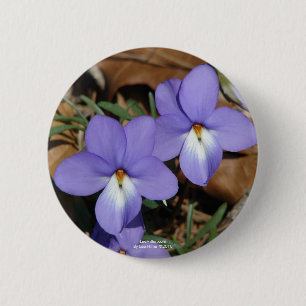 WildFlowers Birds-Foot Violet III Gifts & Apparel 6 Cm Round Badge