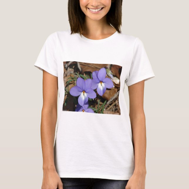 WildFlowers Birds-Foot Violet III Gifts & Apparel T-Shirt (Front)