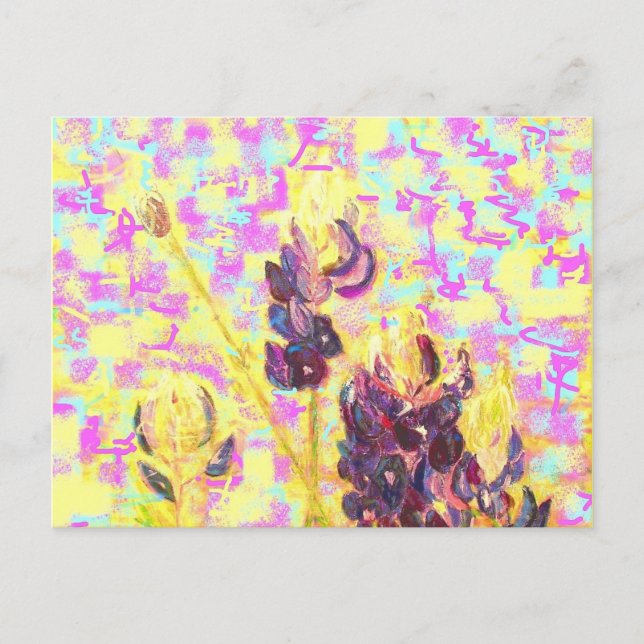 wildflowers blooming postcard (Front)