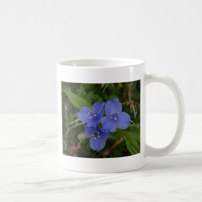 Wildflowers Blue Spiderwort Hot Springs AR Gifts Coffee Mug (Right)