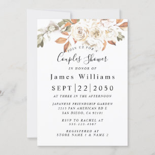 Wildflowers, Boho Floral Bridal Shower Invitation