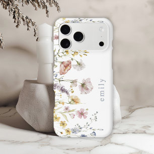 Wildflowers Boho Watercolor Botanical With Name