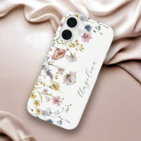 Wildflowers Boho Watercolor Floral with Any Name