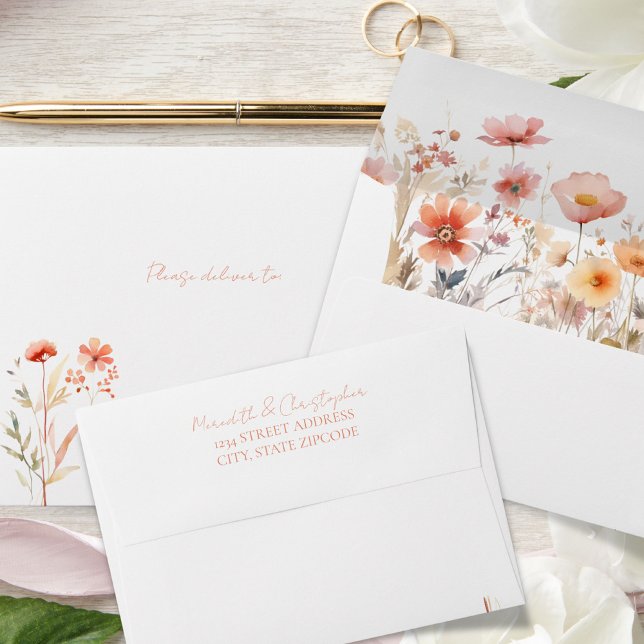 Wildflowers Boho Wedding Envelope (Creator Uploaded)