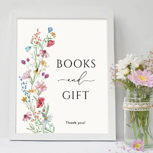 Wildflowers Books and Gift Poster