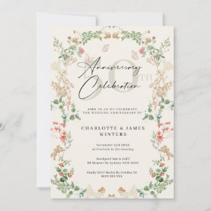 Wildflowers botanical garden 50th anniversary invitation