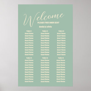 Wildflowers Botanical Garden Weddin Seating Charts