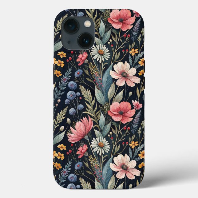 Wildflowers Botanical Inspiration  Case-Mate iPhone Case (Back)