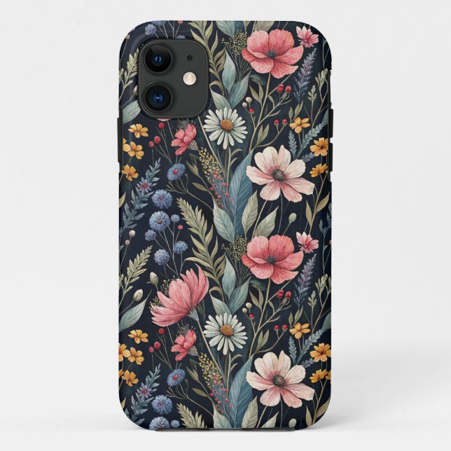 Wildflowers Botanical Inspiration  Case-Mate iPhone Case (Back)