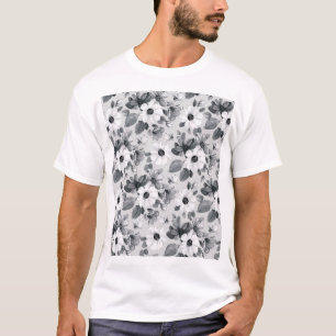 Wildflowers Bouquet Watercolor Vintage Illustratio T-Shirt