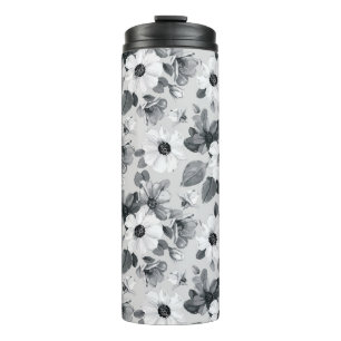 Wildflowers Bouquet Watercolor Vintage Illustratio Thermal Tumbler