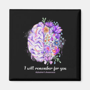 Wildflowers Brain Remember For You Alzheimer Brain Magnet