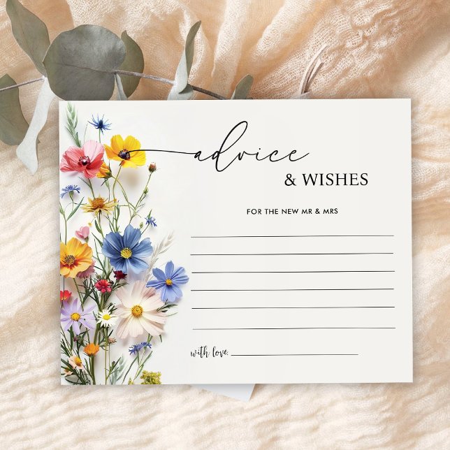 Wildflowers Bridal Shower Advice and Wishes (Creator Uploaded)