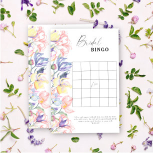 Wildflowers - Bridal shower bingo game