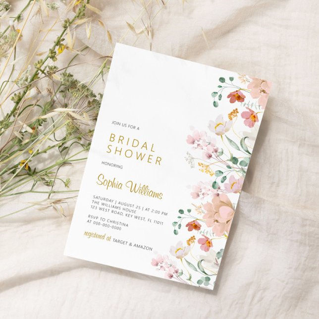 Wildflowers Bridal Shower Invitation (Creator Uploaded)